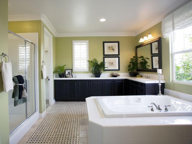 Stylish Bathroom with Accent Wall